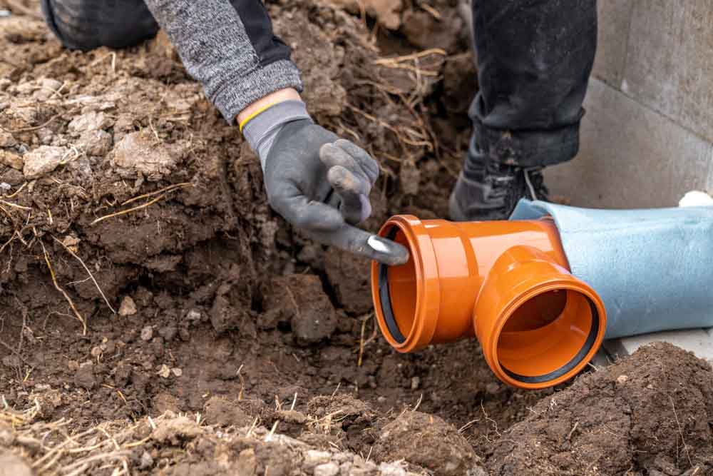 backed-up sewer line / sewer repair