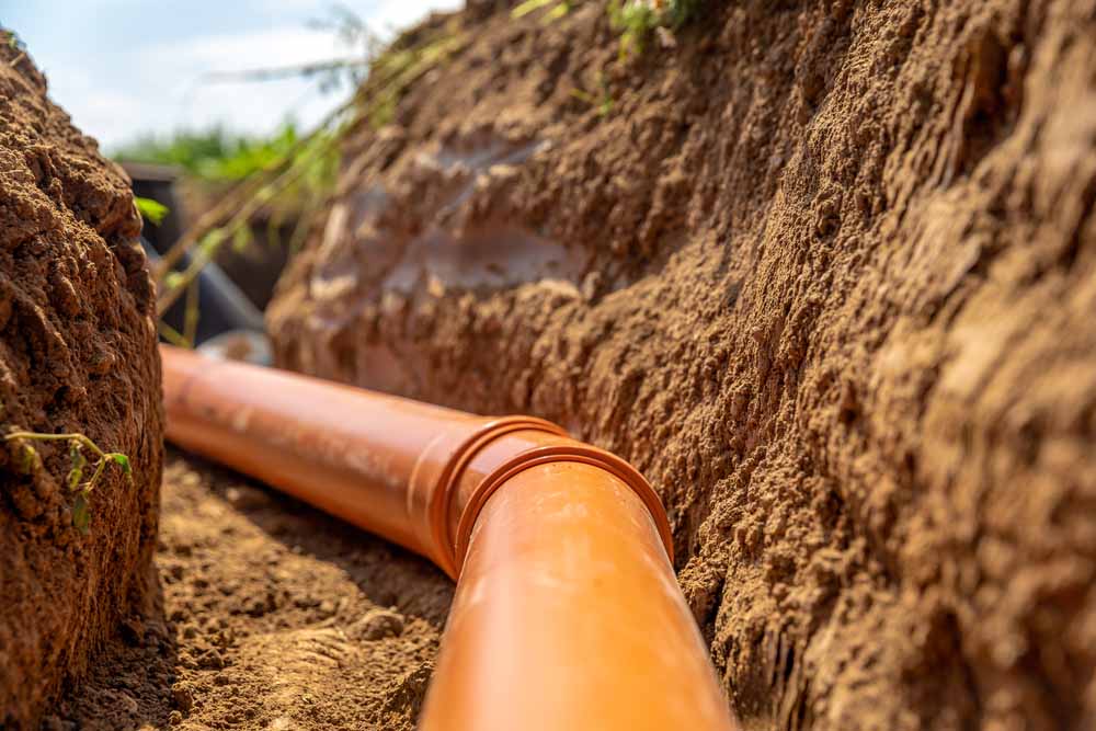 repaired pipes