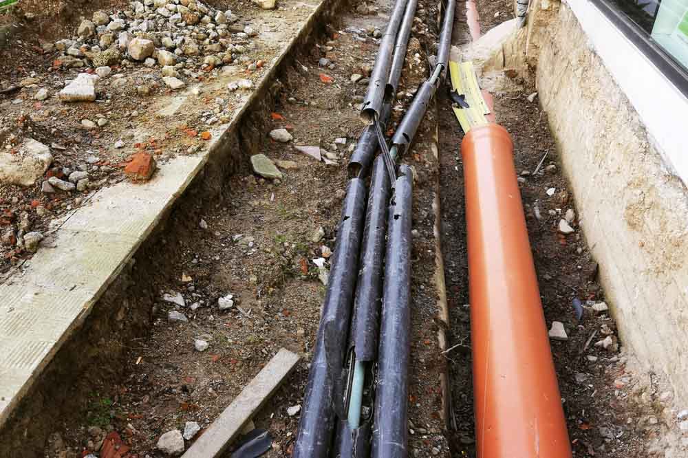 damaged pipe being lined
